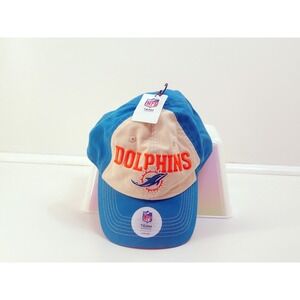 NFL Team Headware Miami Dolphins Hat Cotton Twill Adjustable Strap Cap